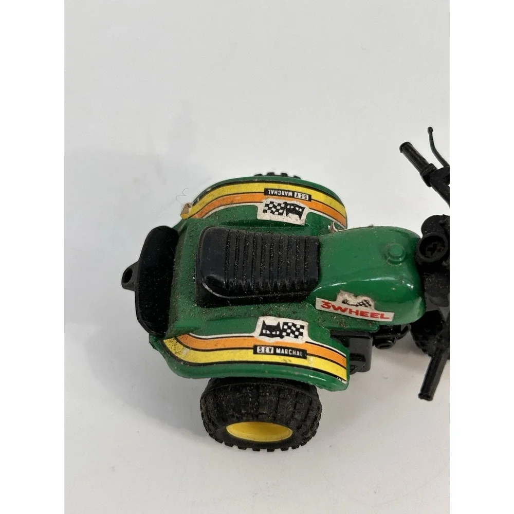 Vintage Koni 250 Texaco Three 3 Wheeler Trike Pull Back Toy Green‎